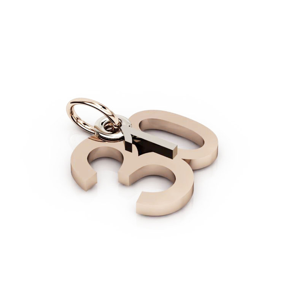 date pendant January 30th made of 925 sterling silver / 32