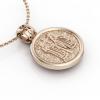 Constantine the Great Coin Pendant 14, made of 925 sterling silver / 18k gold finish / back side