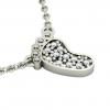 baby foot necklace, made of 925 sterling silver / 18k white gold finish with white zircon
