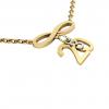 necklace, infinity – March 20th, made of 18k yellow gold vermeil on 925 sterling silver /42cm with 8cm extension