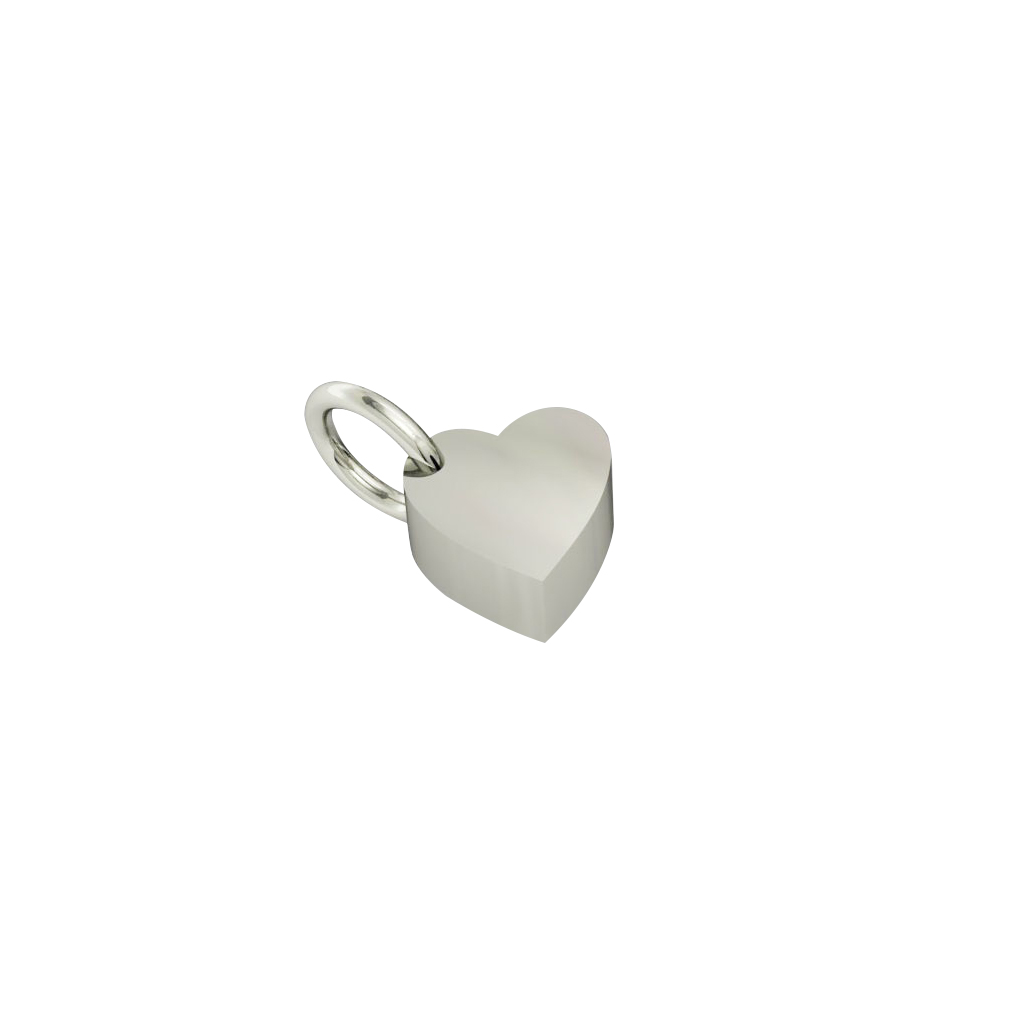 little heart pendant, made of 925 sterling silver / 18k white gold finish