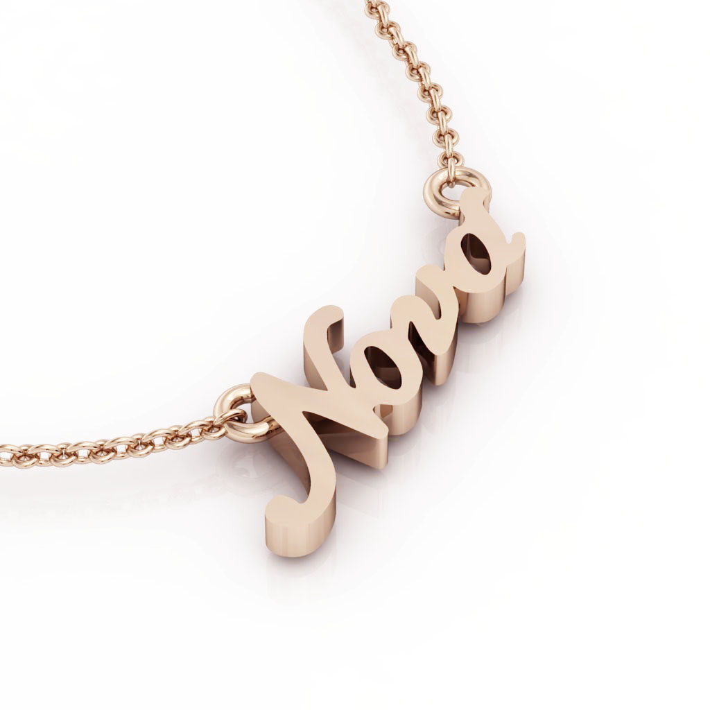 Nona Necklace, made of 925 sterling silver / 18k rose gold finish