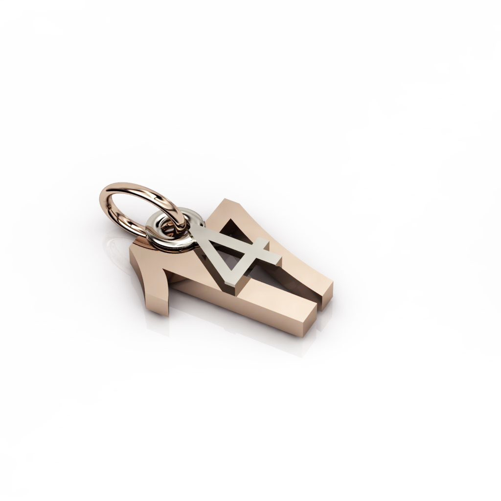 date pendant April 17th made of 925 sterling silver / 32