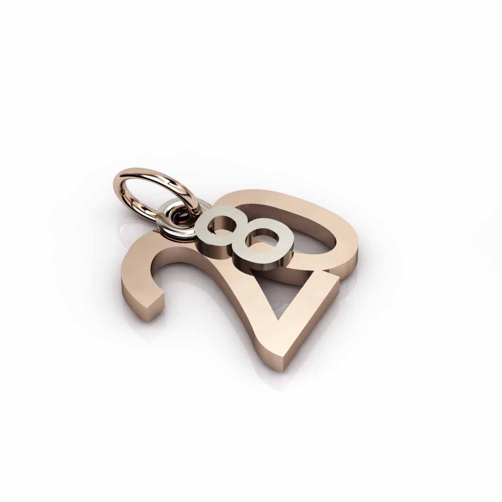date pendant August 20th made of 925 sterling silver / 32