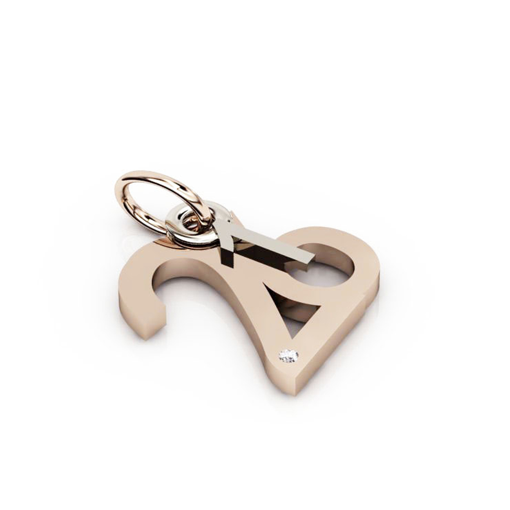 date pendant January 26th made of 925 sterling silver, set with a brilliant diamond of 0,005 ct / 32
