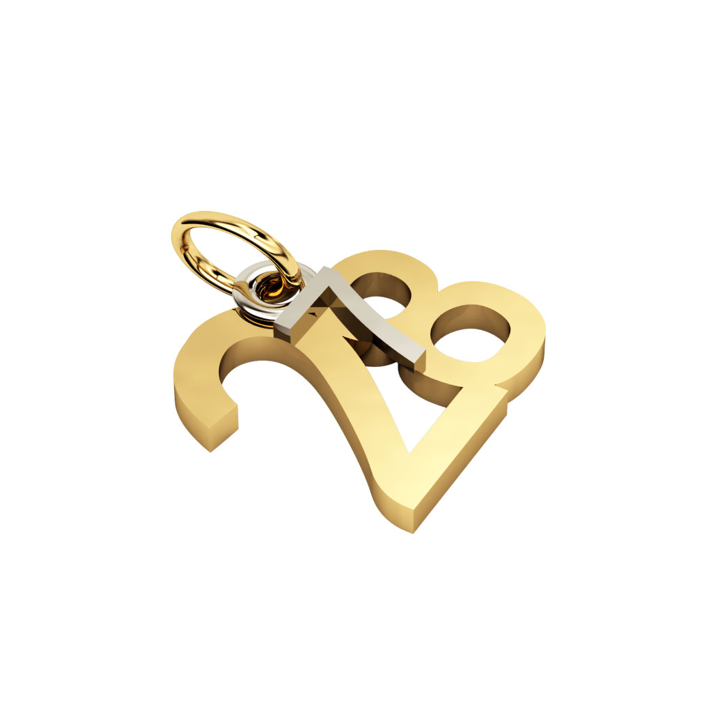 date pendant July 28th made of 925 sterling silver / 12