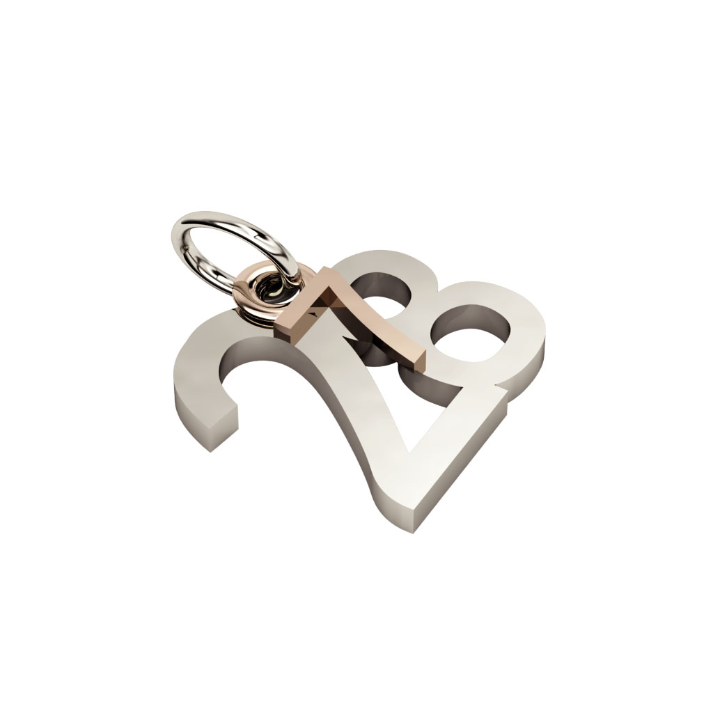 date pendant July 28th made of 925 sterling silver / 23