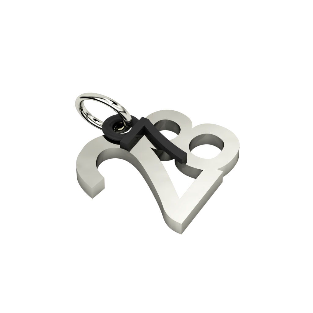date pendant July 28th made of 925 sterling silver / 24