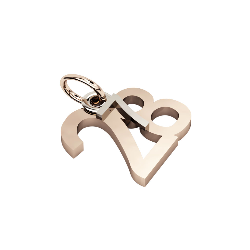 date pendant July 28th made of 925 sterling silver / 32