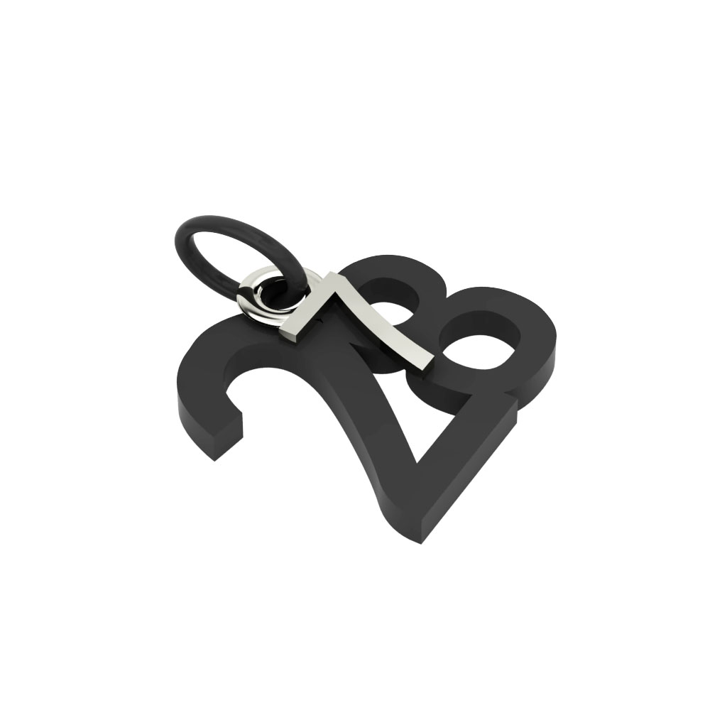 date pendant July 28th made of 925 sterling silver / 42