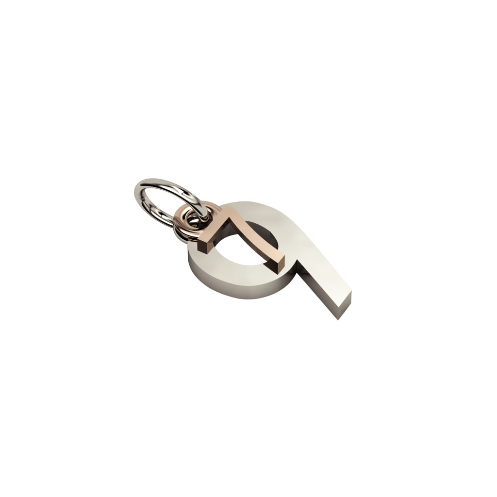 date pendant July 9th made of 925 sterling silver / 23
