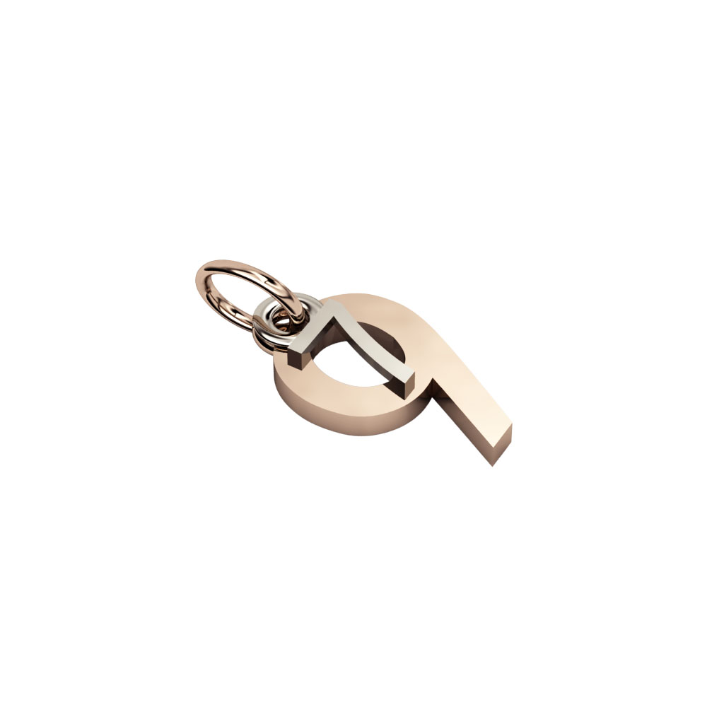date pendant July 9th made of 925 sterling silver / 32