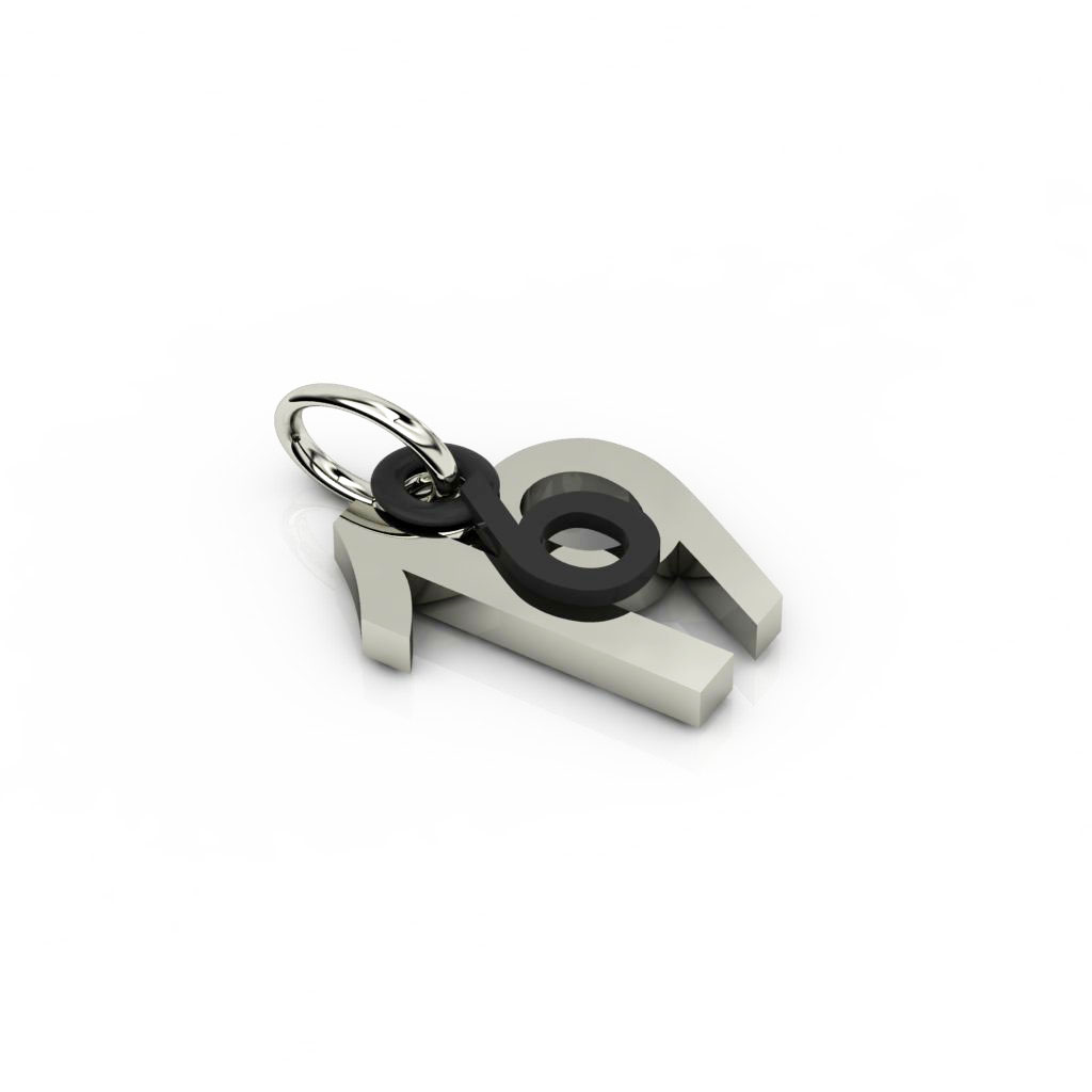 date pendant June 19th made of 925 sterling silver / 24