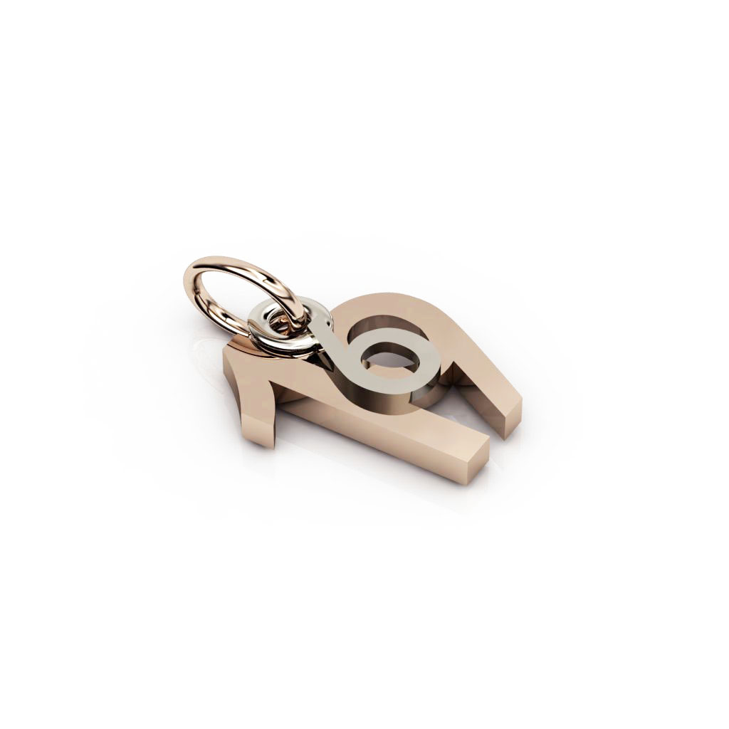 date pendant June 19th made of 925 sterling silver / 32