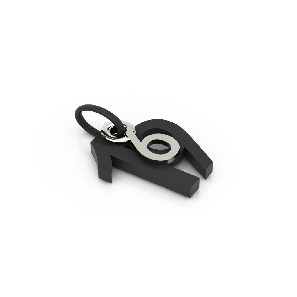 date pendant June 19th made of 925 sterling silver / 42