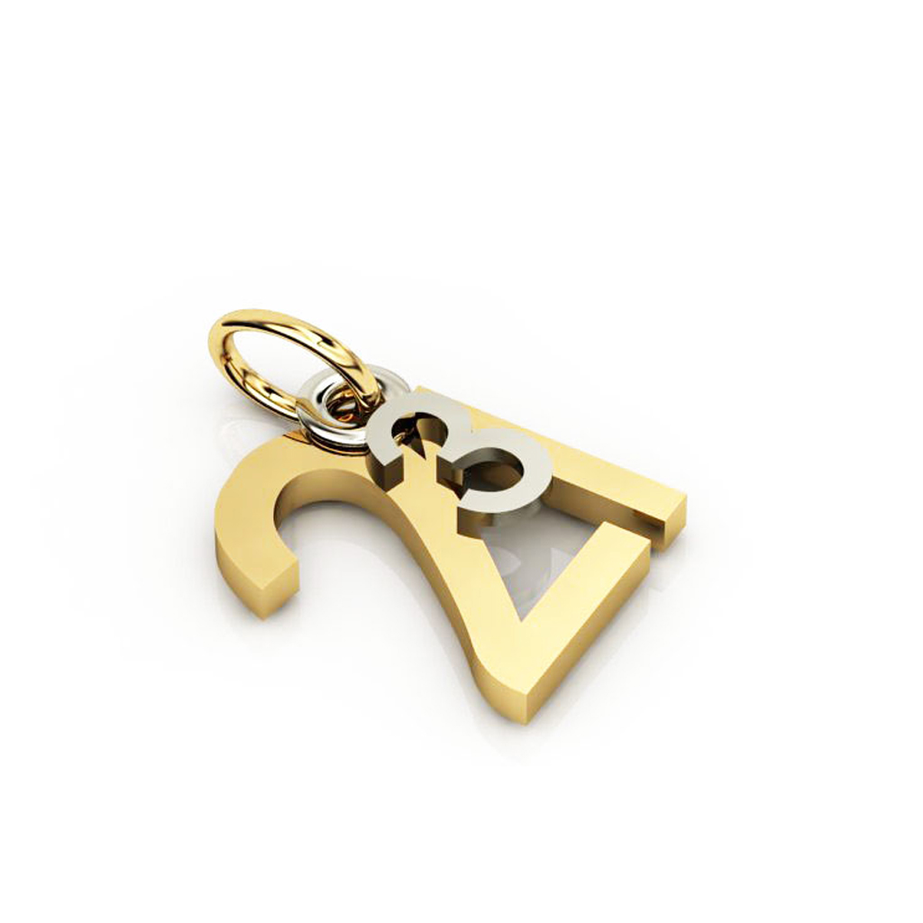 date pendant March 21st made of 925 sterling silver / 12