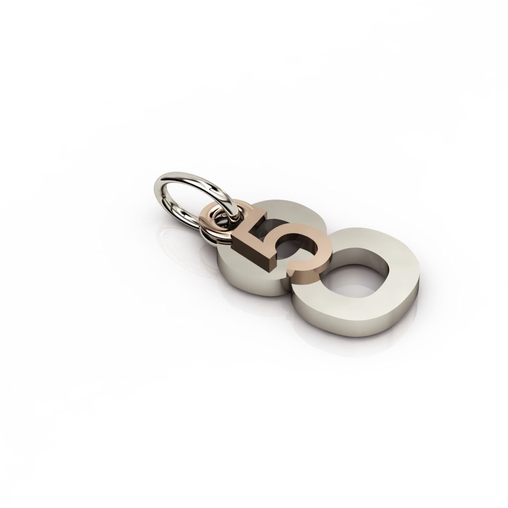 date pendant May 8th made of 925 sterling silver / 23
