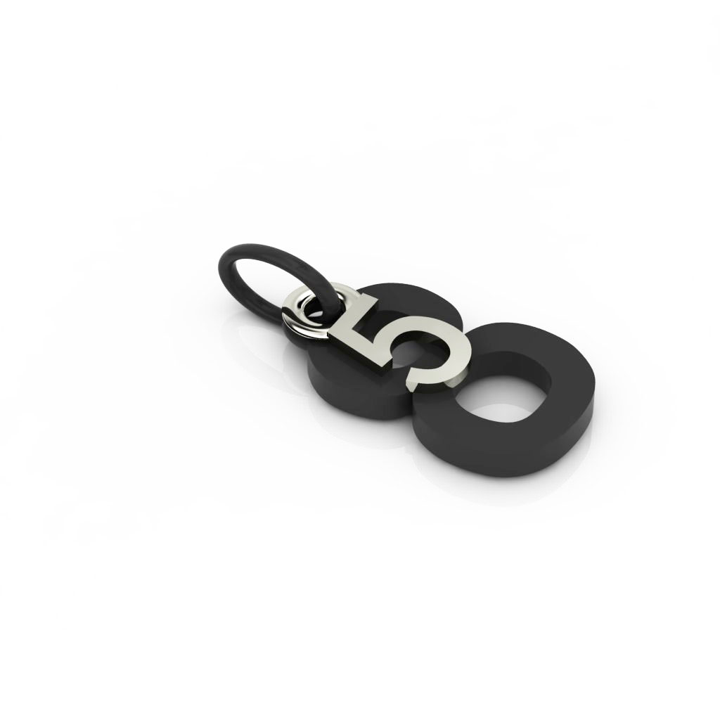 date pendant May 8th made of 925 sterling silver / 42