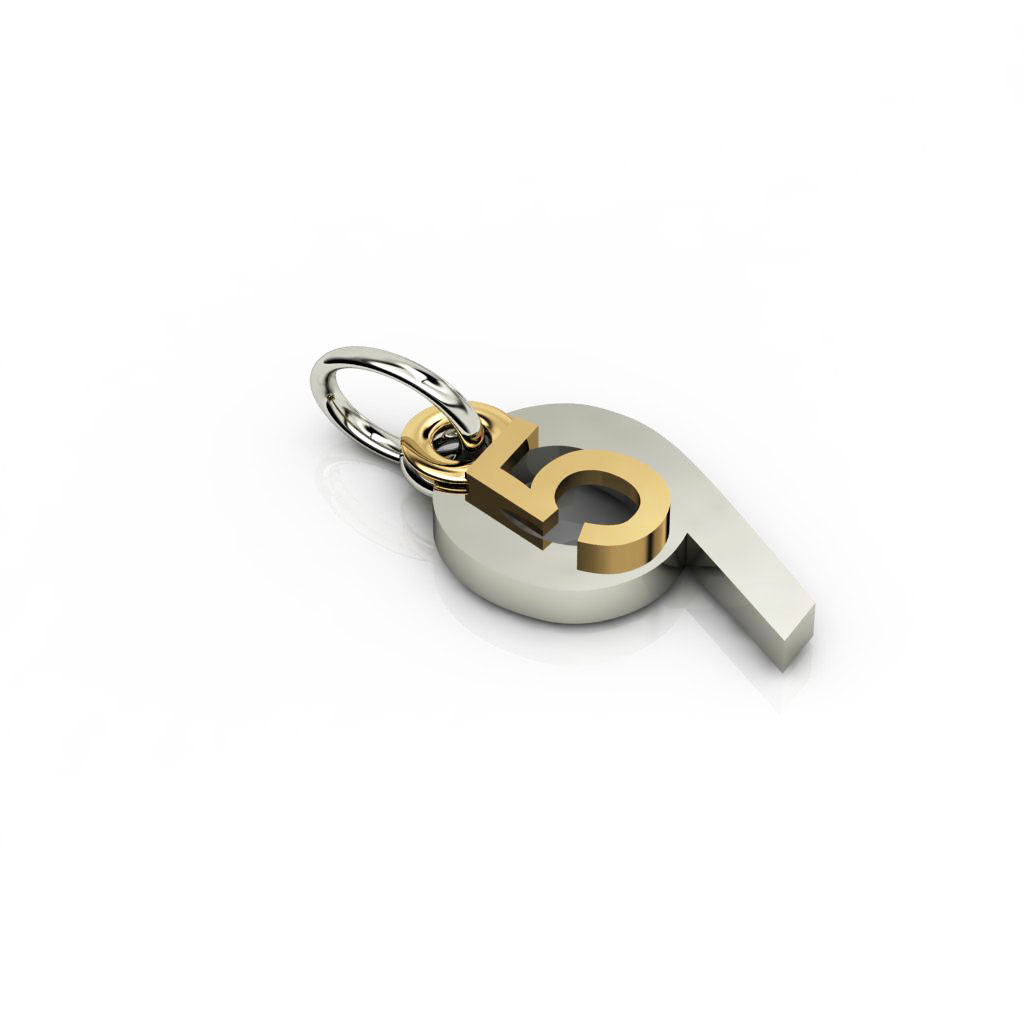 date pendant May 9th made of 925 sterling silver / 21