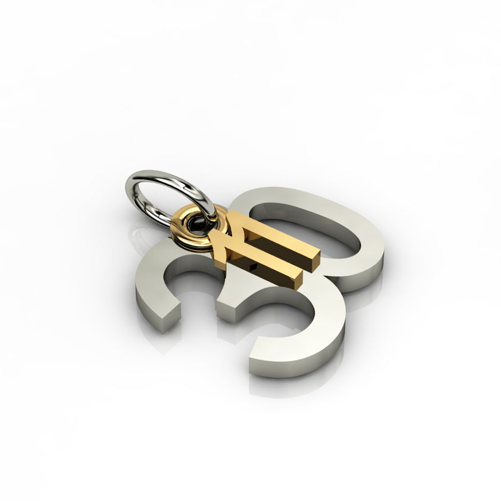 date pendant November 30th made of 925 sterling silver / 21