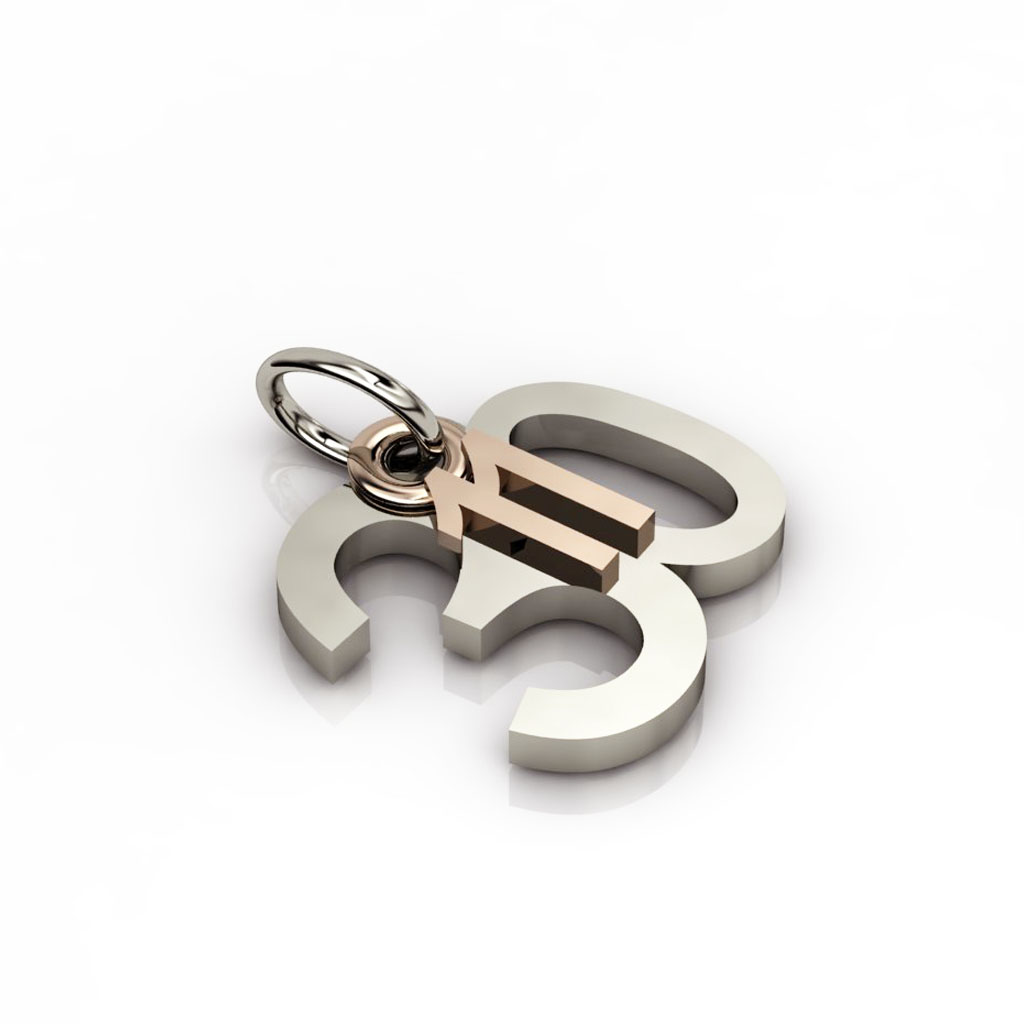 date pendant November 30th made of 925 sterling silver / 23