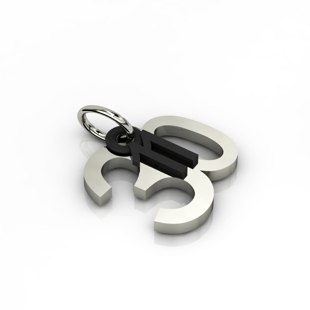 date pendant November 30th made of 925 sterling silver / 24