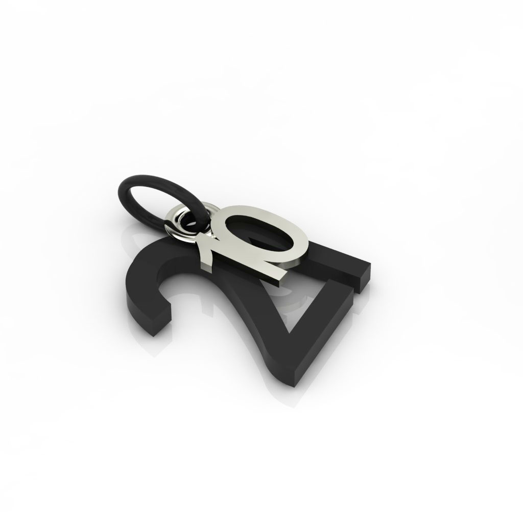 date pendant October 21st made of 925 sterling silver / 42