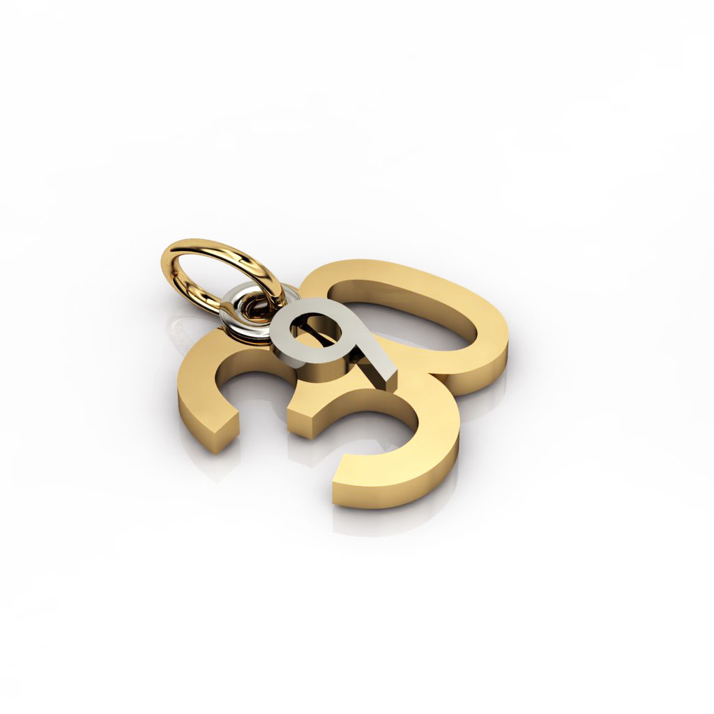 date pendant September 30th made of 925 sterling silver / 12