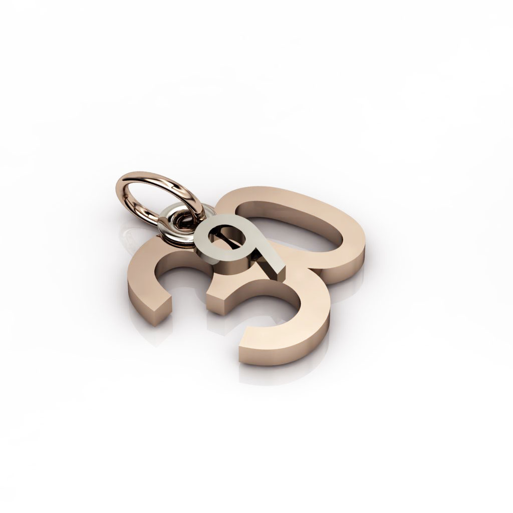 date pendant September 30th made of 925 sterling silver / 32