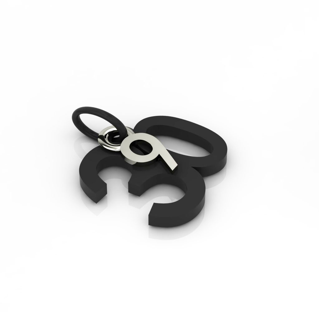 date pendant September 30th made of 925 sterling silver / 42