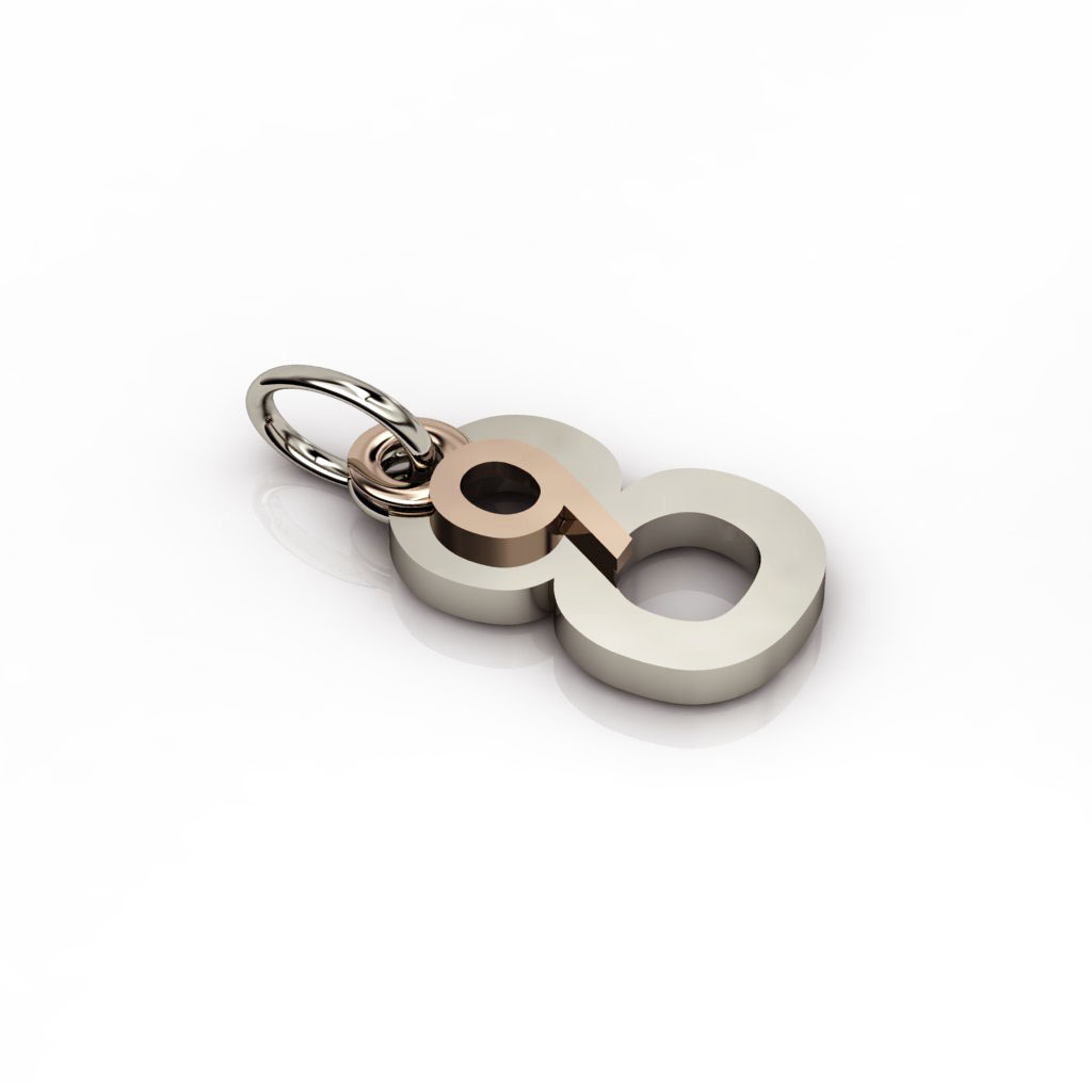 date pendant September 8th made of 925 sterling silver / 23
