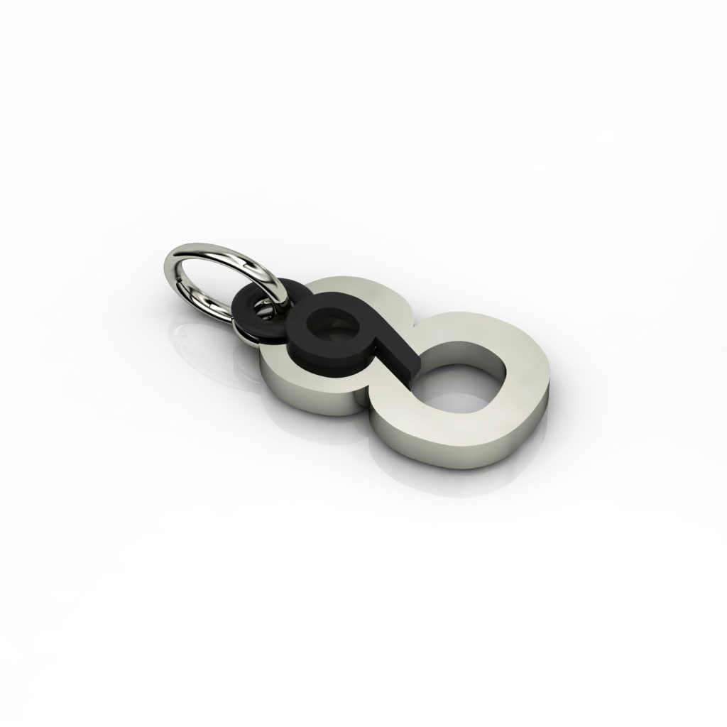 date pendant September 8th made of 925 sterling silver / 24