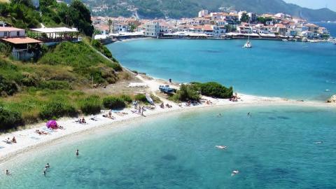 Kokkari Village at Samos Island Kokkari Village at Samos Island