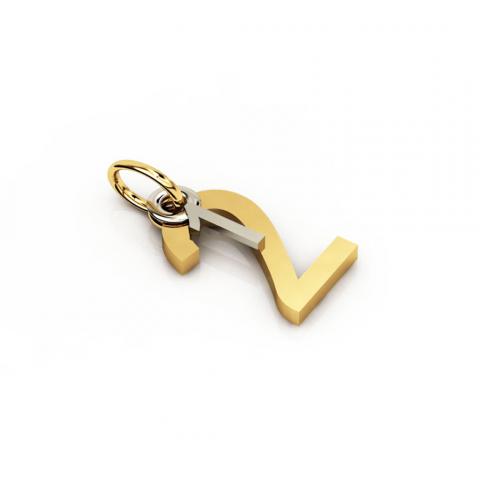 date pendant January 2nd made of 925 sterling silver / 12