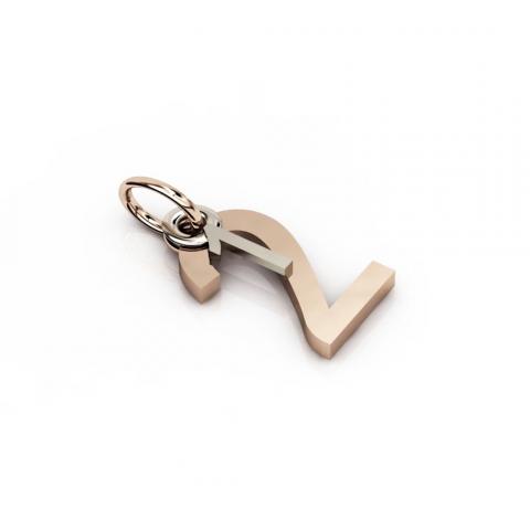 date pendant January 2nd made of 925 sterling silver / 32