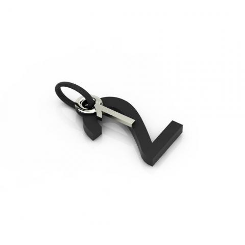 date pendant January 2nd made of 925 sterling silver / 42