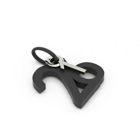 date pendant January 26th made of 925 sterling silver / 42