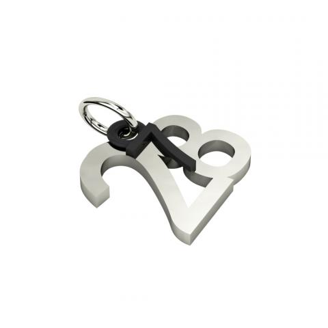 date pendant July 28th made of 925 sterling silver / 24
