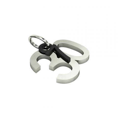 date pendant July 30th made of 925 sterling silver / 24