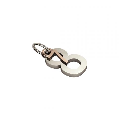 date pendant July 8th made of 925 sterling silver / 23