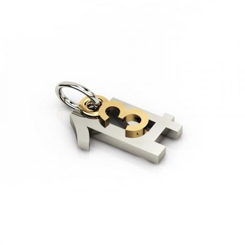 date pendant March 14th made of 925 sterling silver / 21