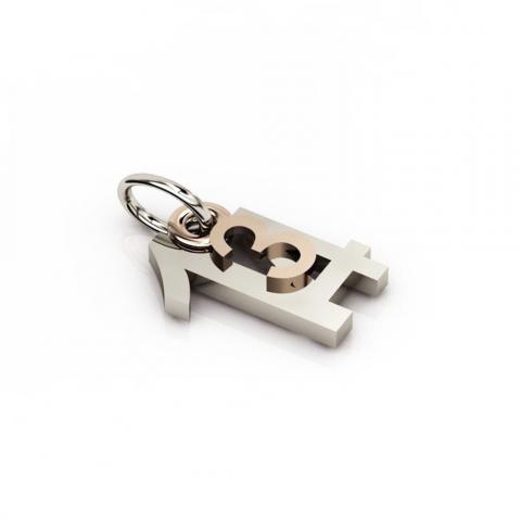 date pendant March 14th made of 925 sterling silver / 23