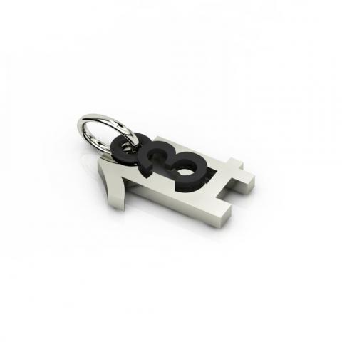 date pendant March 14th made of 925 sterling silver / 24