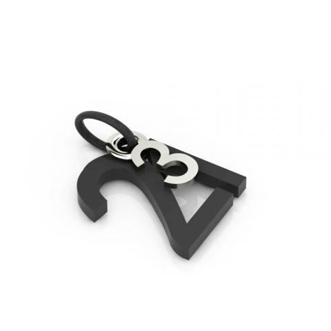 date pendant March 21st made of 925 sterling silver / 42