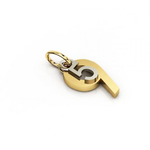 date pendant May 9th made of 925 sterling silver / 12
