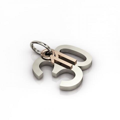 date pendant November 30th made of 925 sterling silver / 23