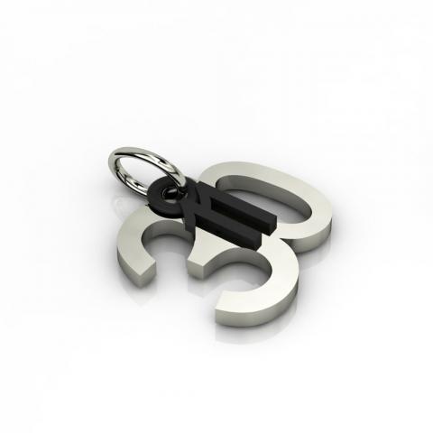 date pendant November 30th made of 925 sterling silver / 24