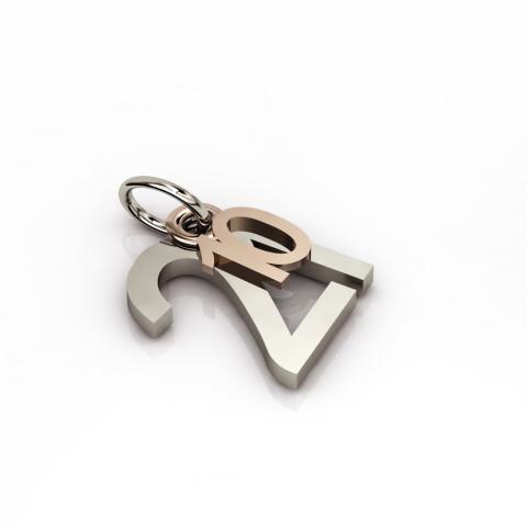 date pendant October 21st made of 925 sterling silver / 23