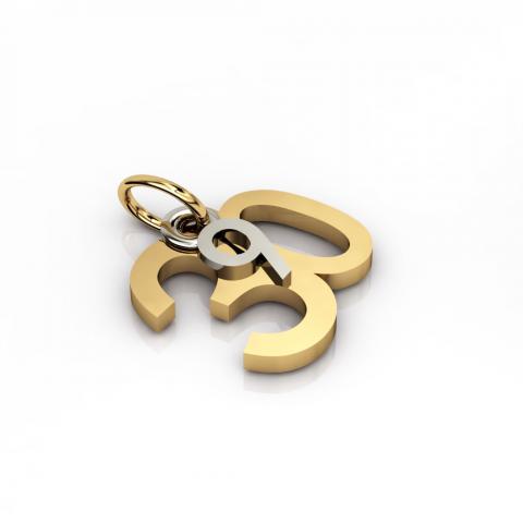 date pendant September 30th made of 925 sterling silver / 12
