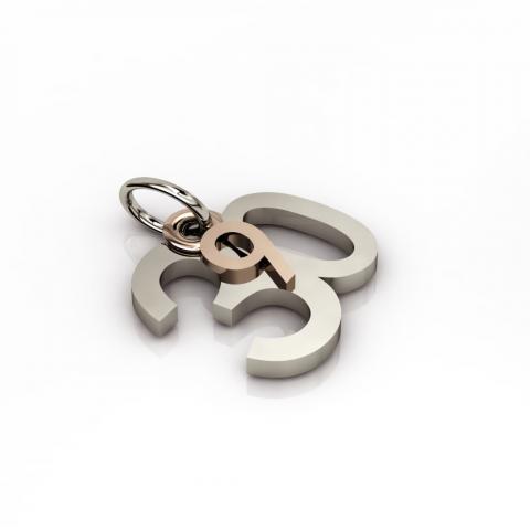 date pendant September 30th made of 925 sterling silver / 23